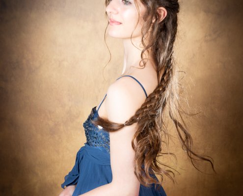 Coiffure thème médiéval